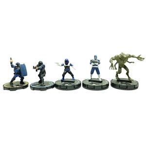 HeroClix Police SWAT Nowhere Soldier Dagon Figure Lot Marvel Set Game Miniatures